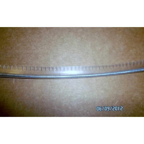 Silver tinsel guitar cabinet piping