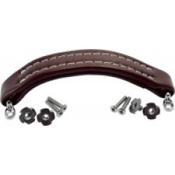 Leather Style Brown Dog Bone Handle